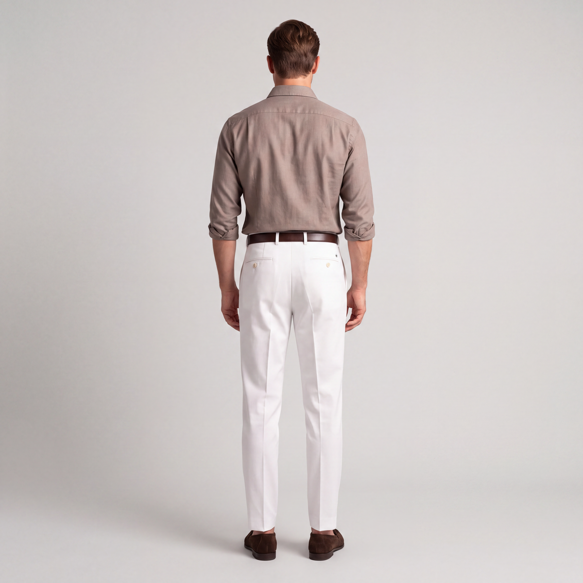 Men's Lightweight Dress Pants with Waist Pleats