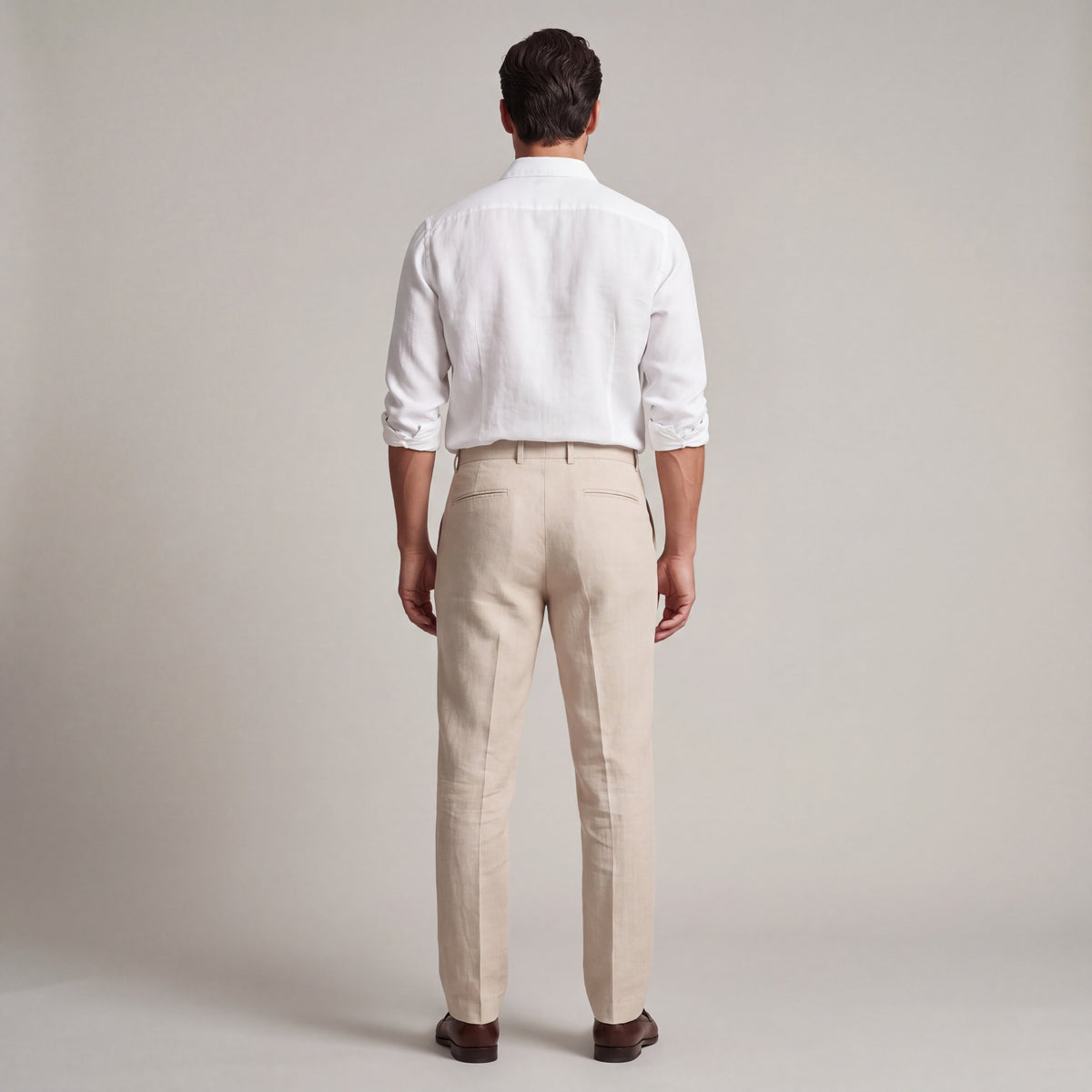 Lightweight, Slim-Fit Dress Pants in Linen