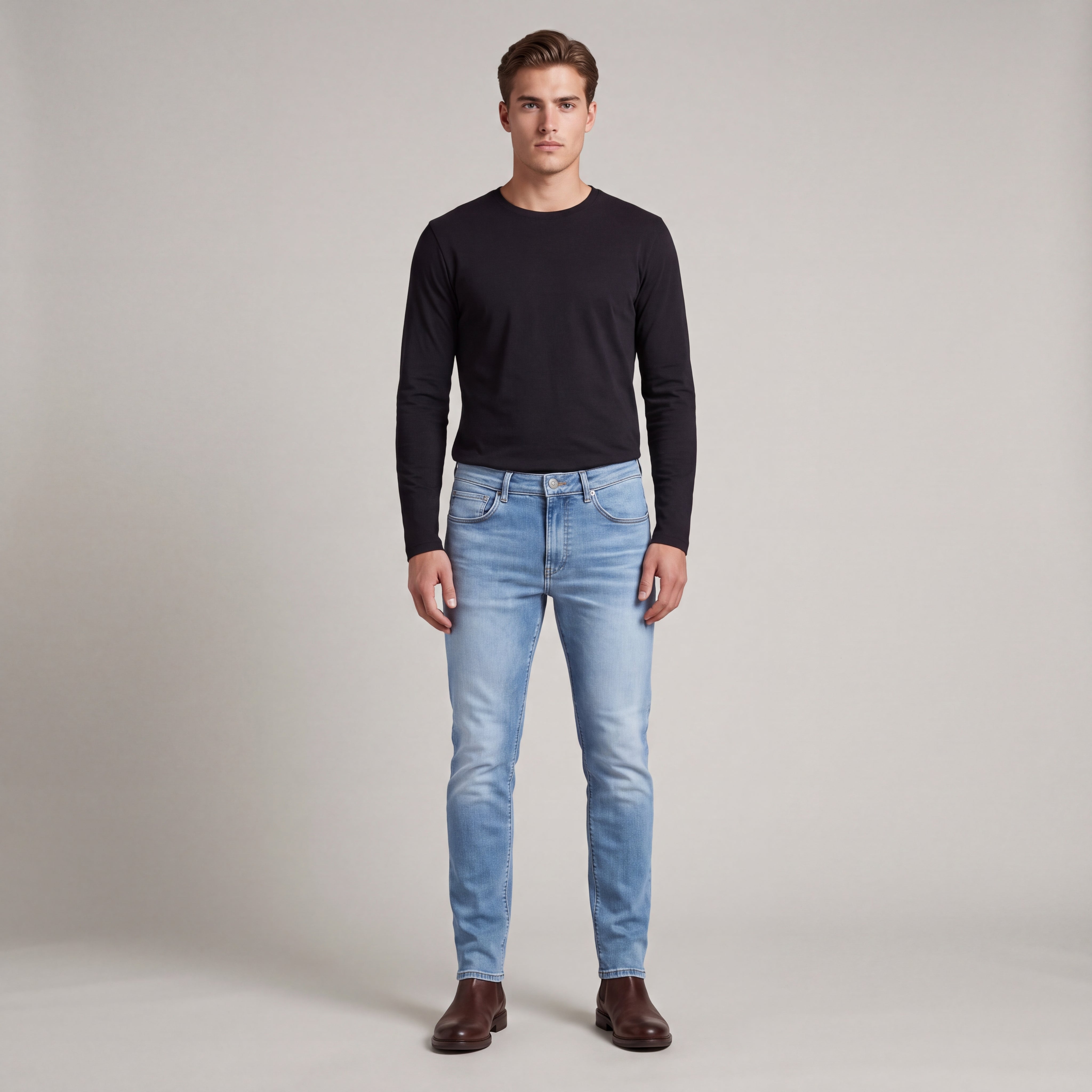 Men's Slim-Fit Skinny Jeans in Stretch Denim