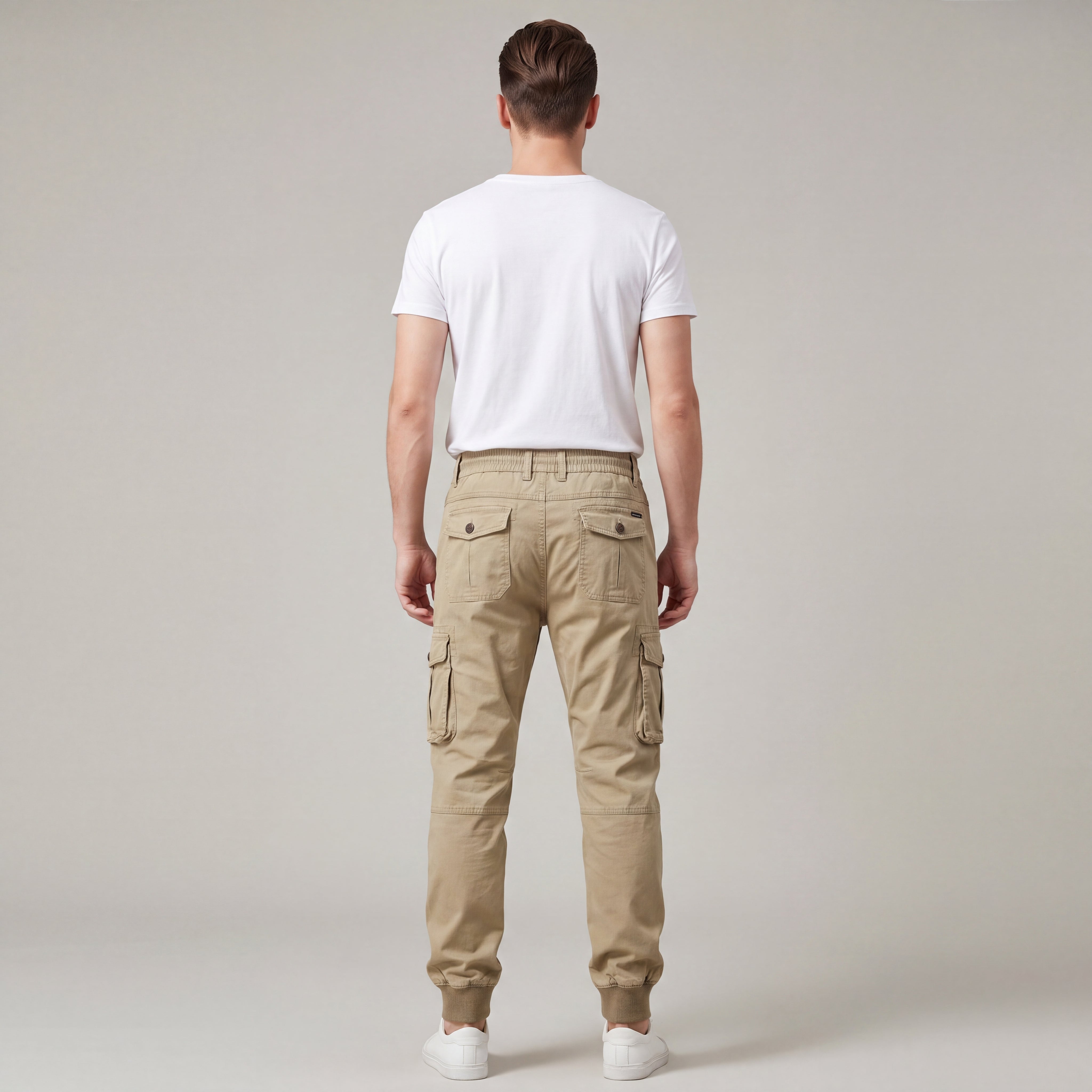 Comfortable Cotton Cargo Jeans with Pockets