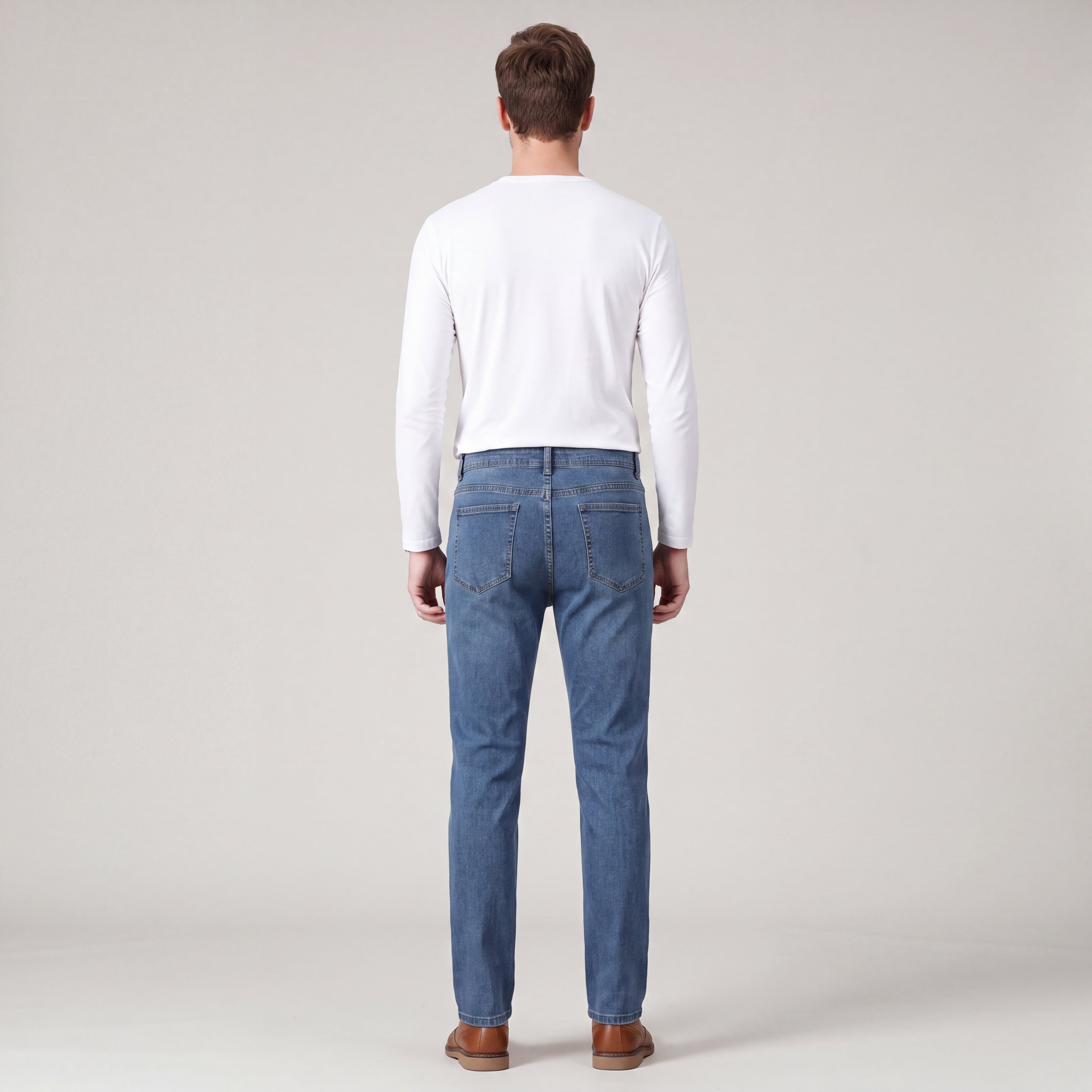 Men's Slim-Fit Jeans in Stretch Dark Denim