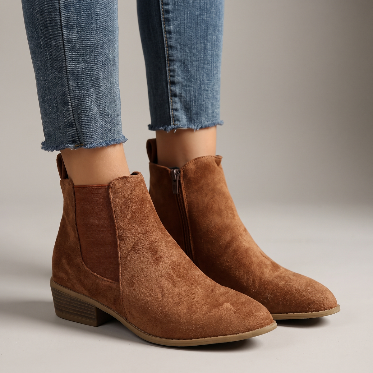 Women's Premium Suede Chelsea Boots