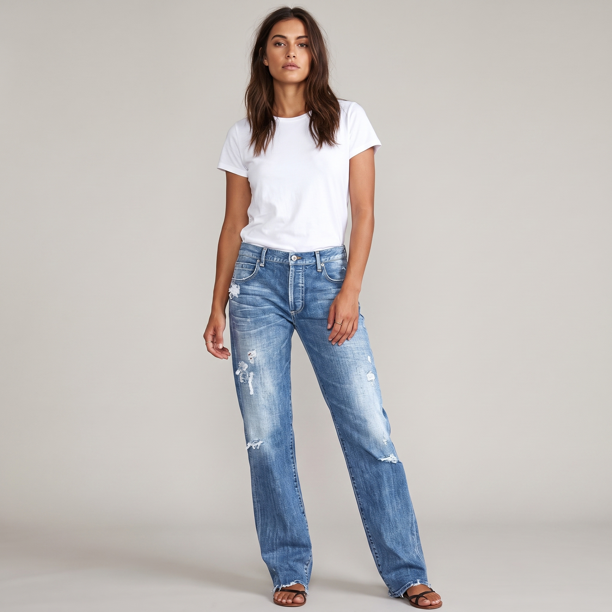 Baggy Jeans Low Rise Wide Leg in Comfortable Denim