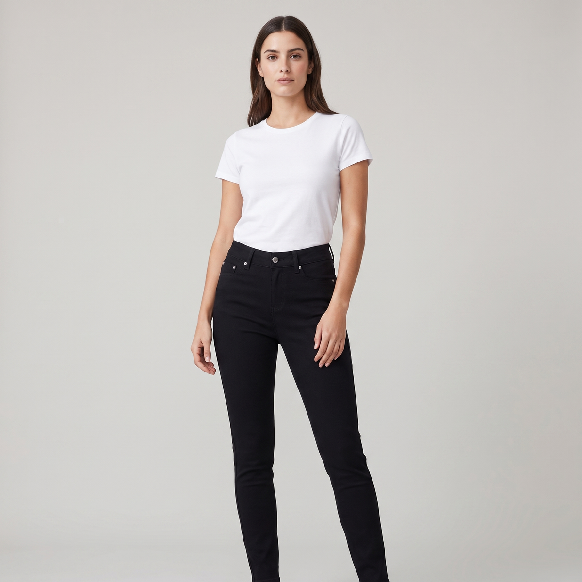 Comfortable High Waist Stretch Skinny Jeans