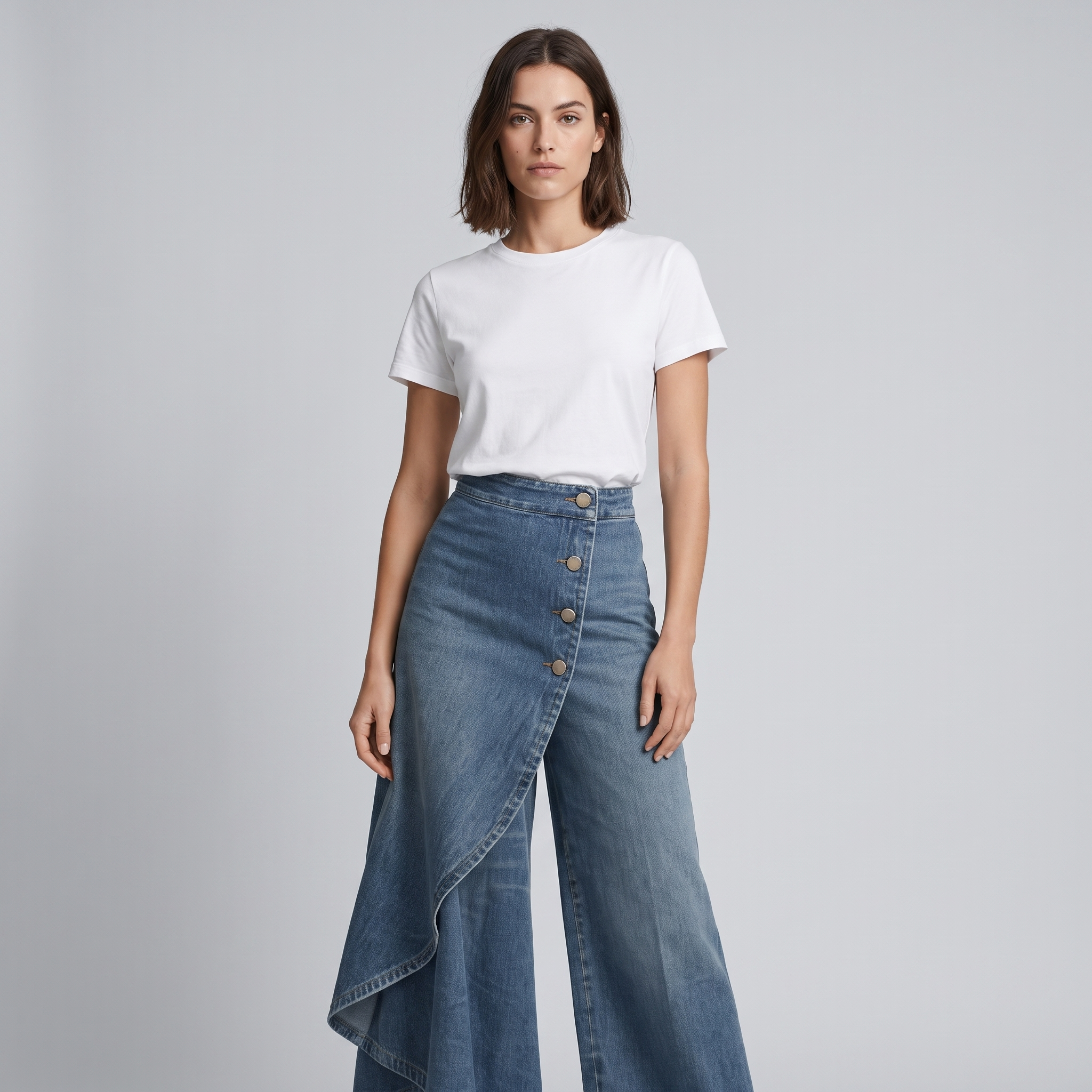 Baggy Jeans Vintage High Waist Wide Leg Denim Pants