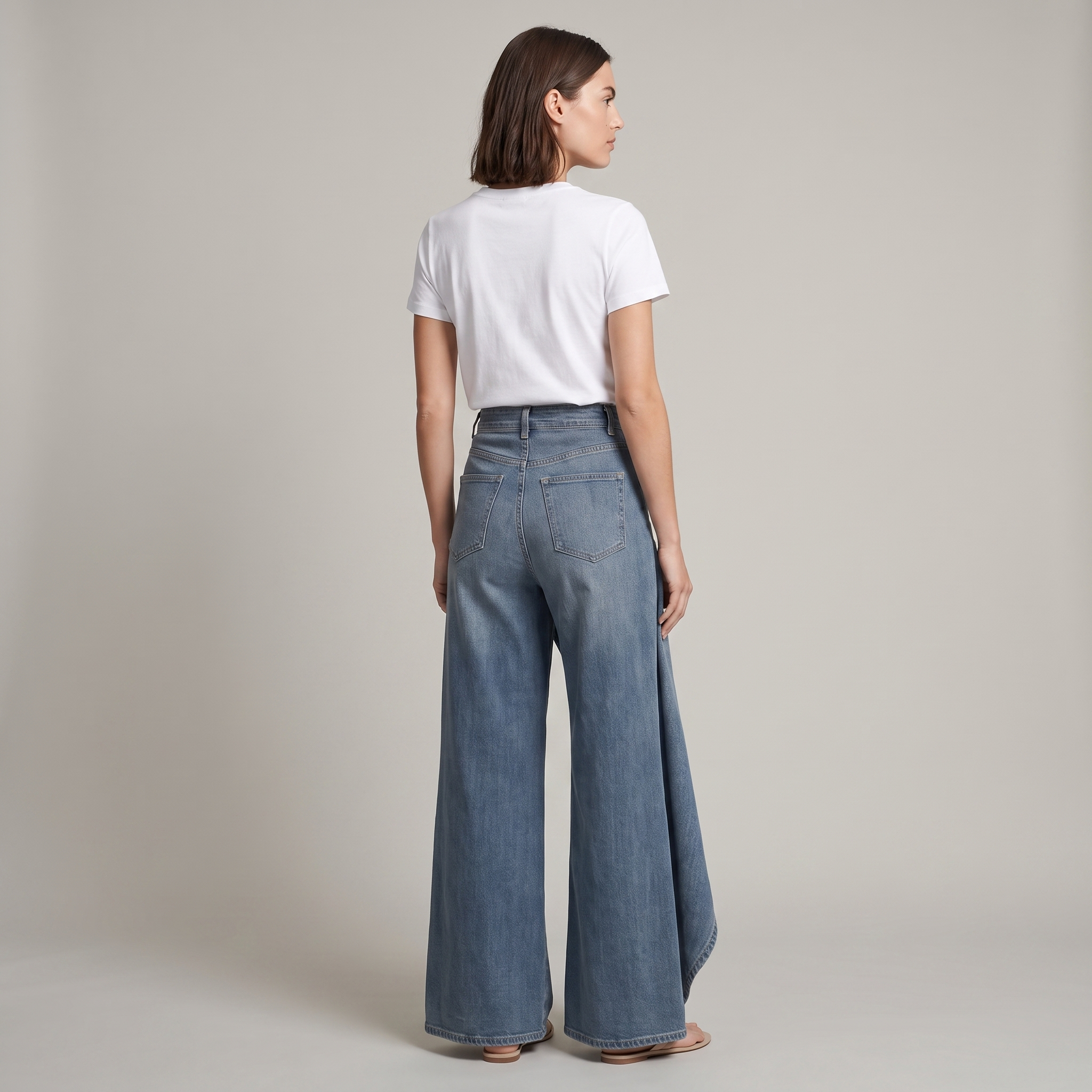 Baggy Jeans Vintage High Waist Wide Leg Denim Pants