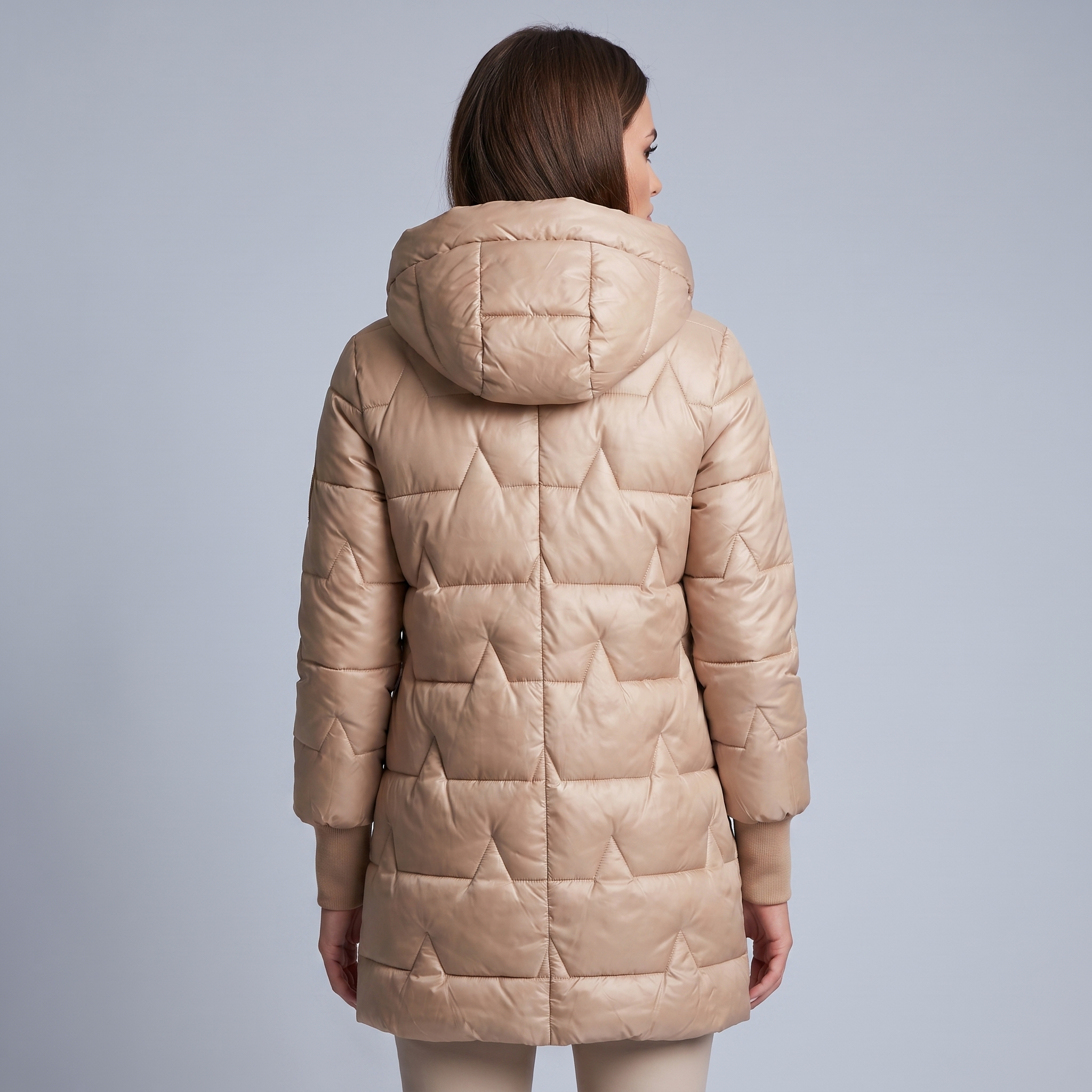 Puffer Jacket Women Winter Quilted Tailored Fit