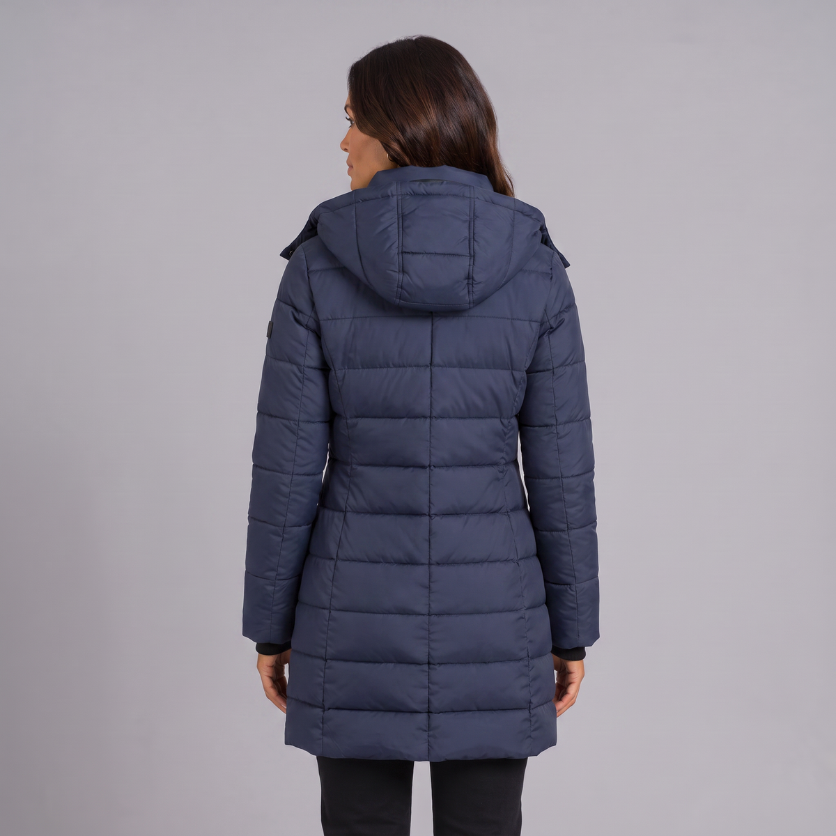 Puffer Jacket Women Long Hooded Winter Quilte