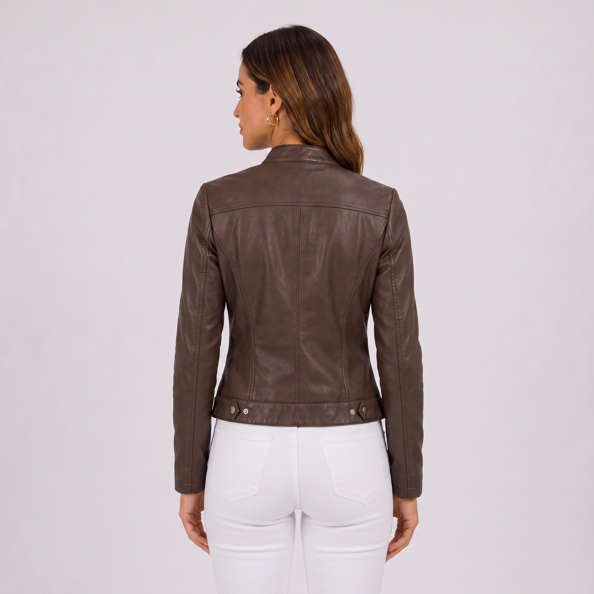 Women’s Classic-Fit Leather Jacket