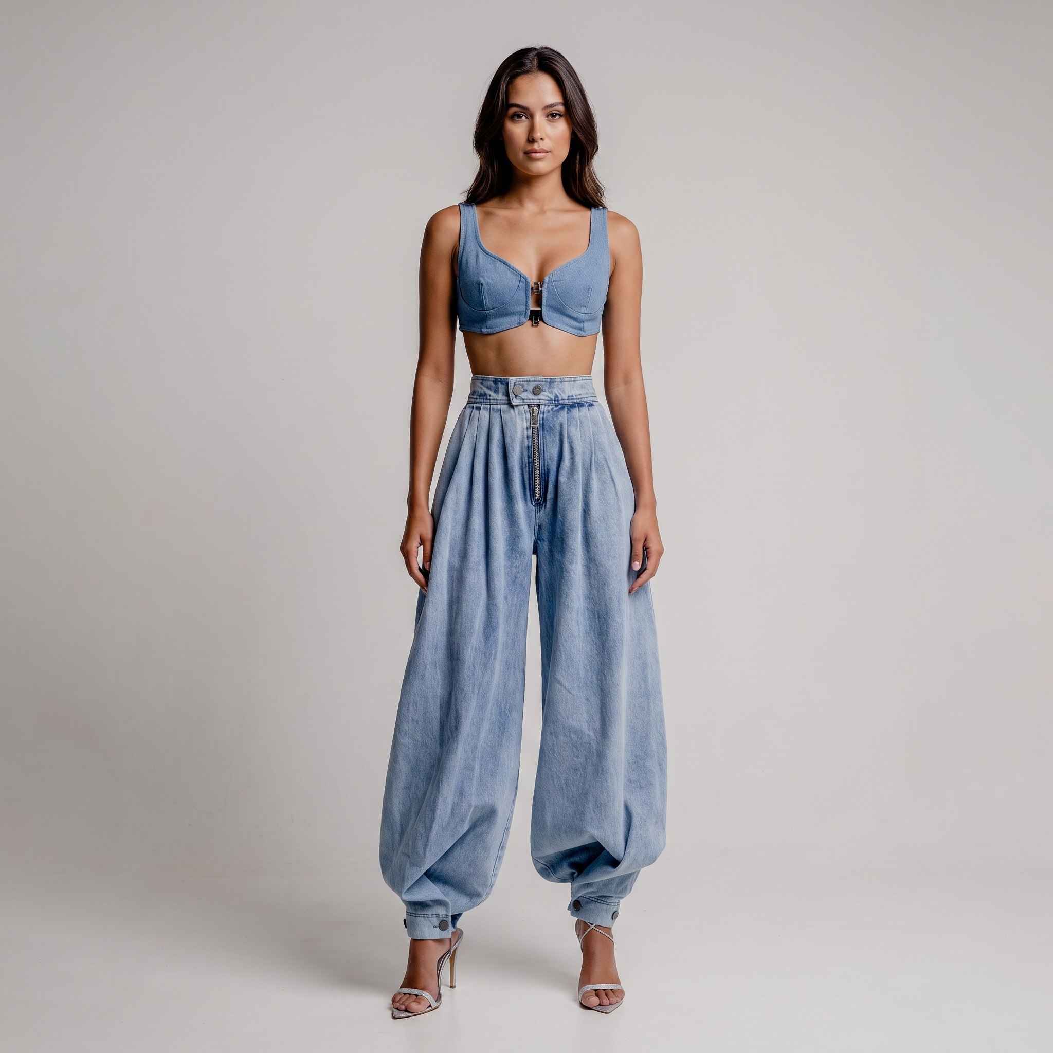 Baggy Jeans Women High Waist Balloon Wide Leg