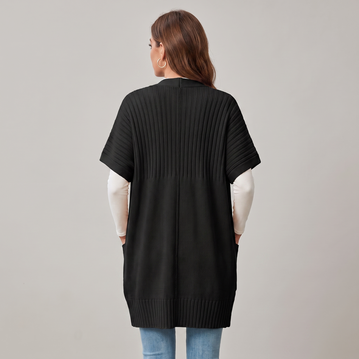 Women's Lightweight Knit Cardigan, Open in the Front