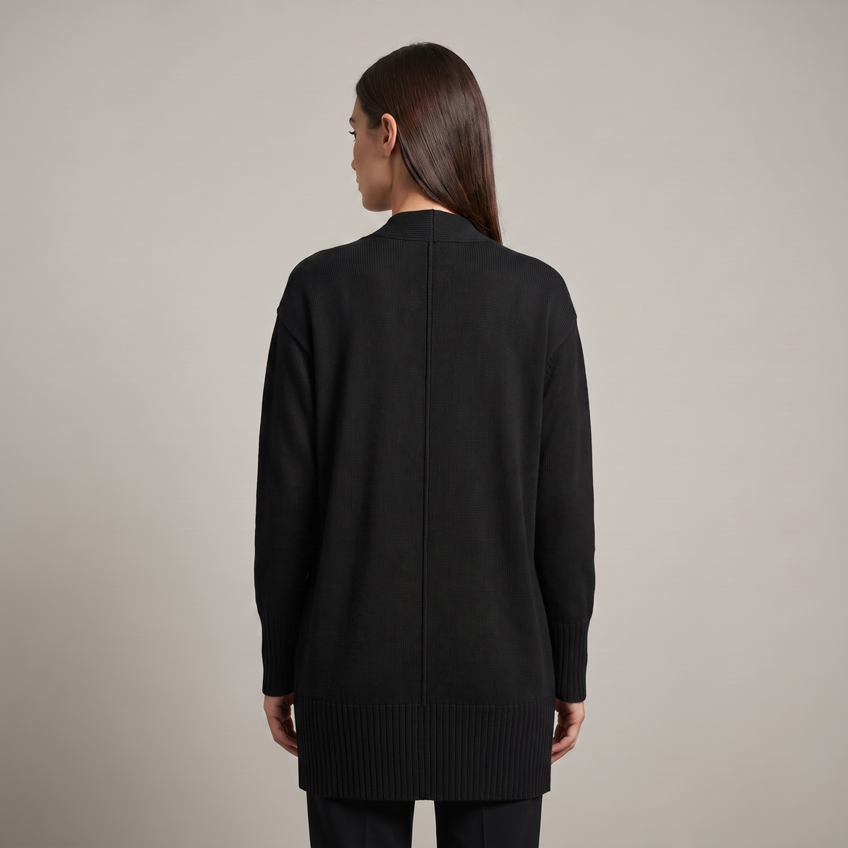 Women's Open-Front Cardigan, Relaxed Fit, Elegant