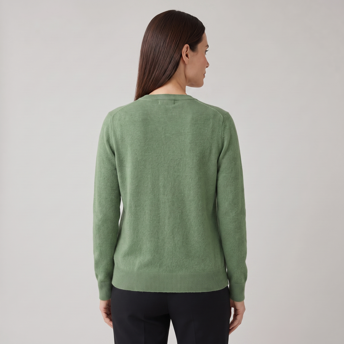 Women’s Soft-Knit Cardigan with Round Neck