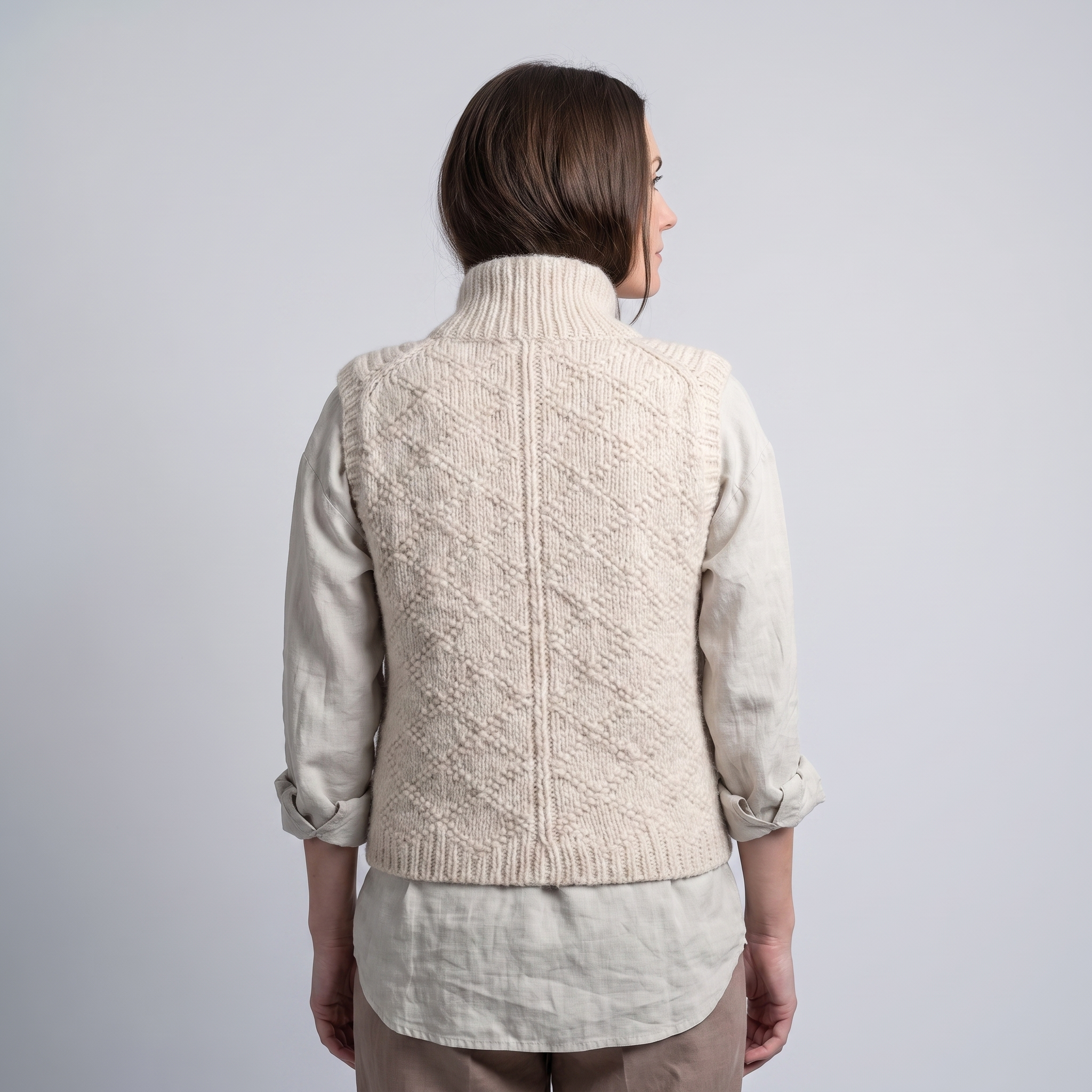 Elegant Women’s Sleeveless Open-Front Cardigan