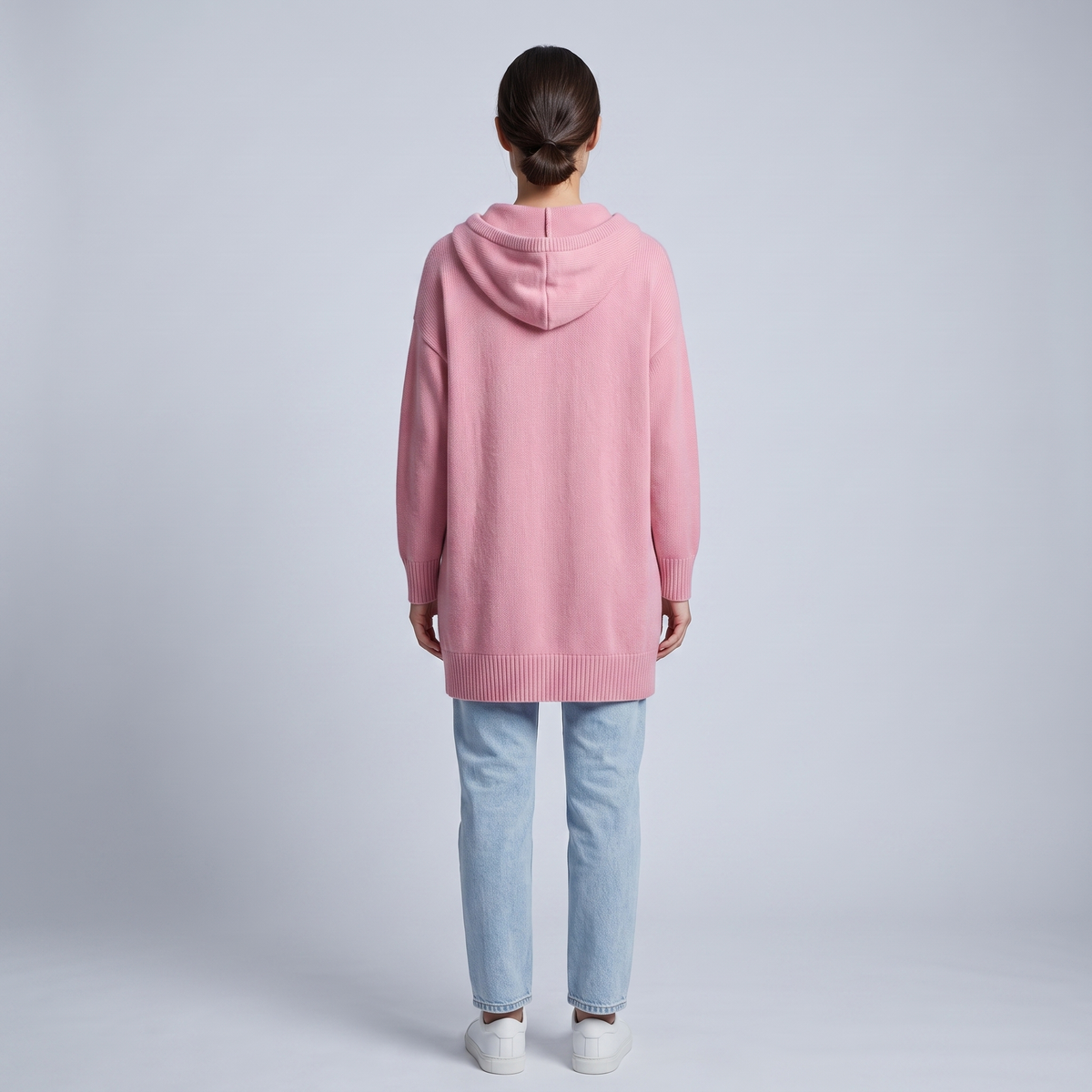 Women’s Hoodie with Hood and Buttoned Collar and Sleeves