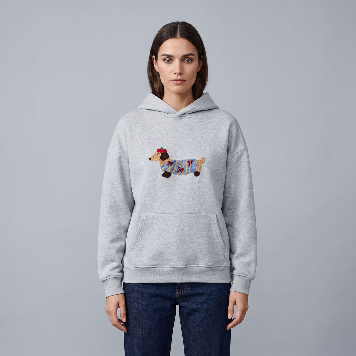 Women Heavyweight Cotton Hoodie, Relaxed Fit