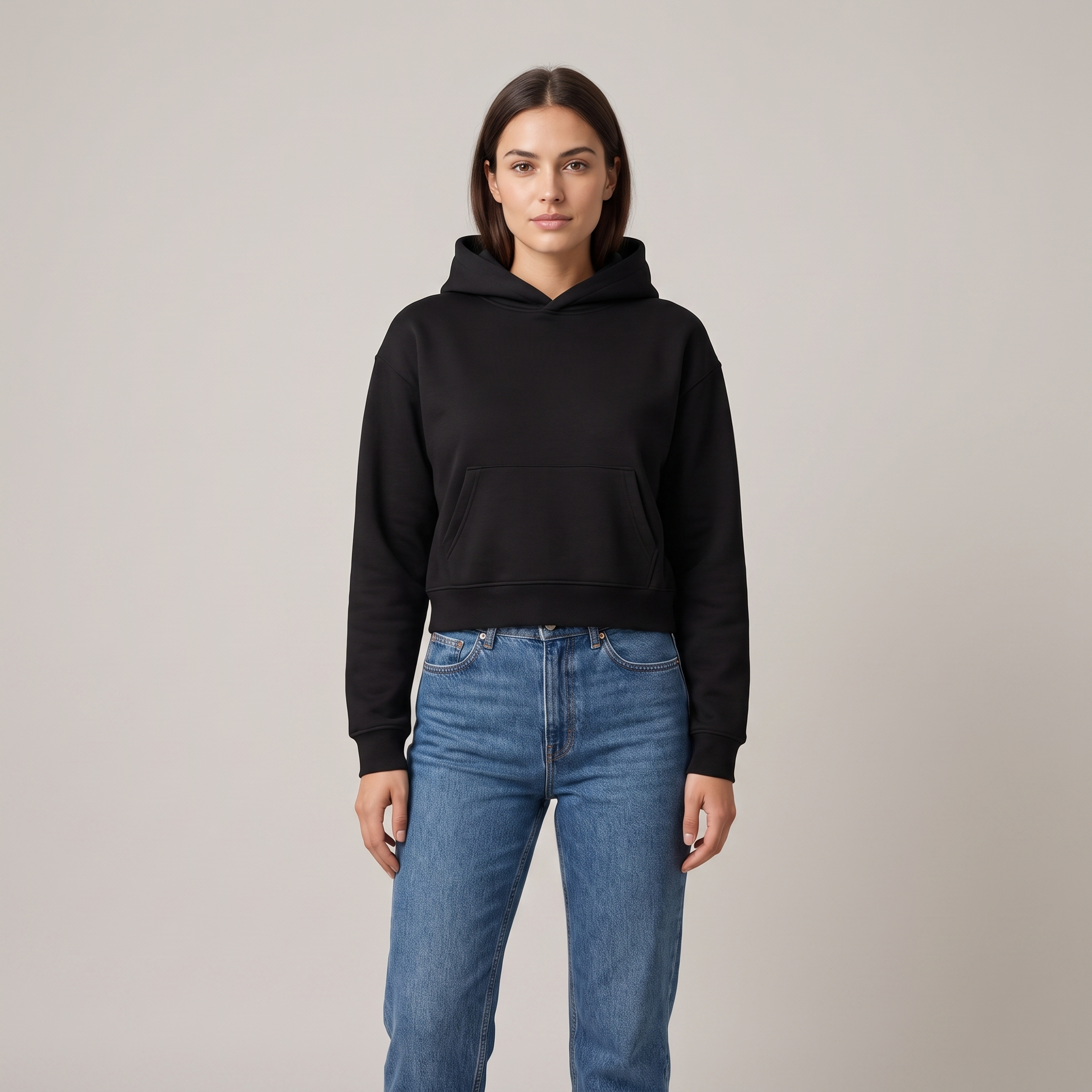 Women Heavyweight Cotton Hoodie, Relaxed Fit