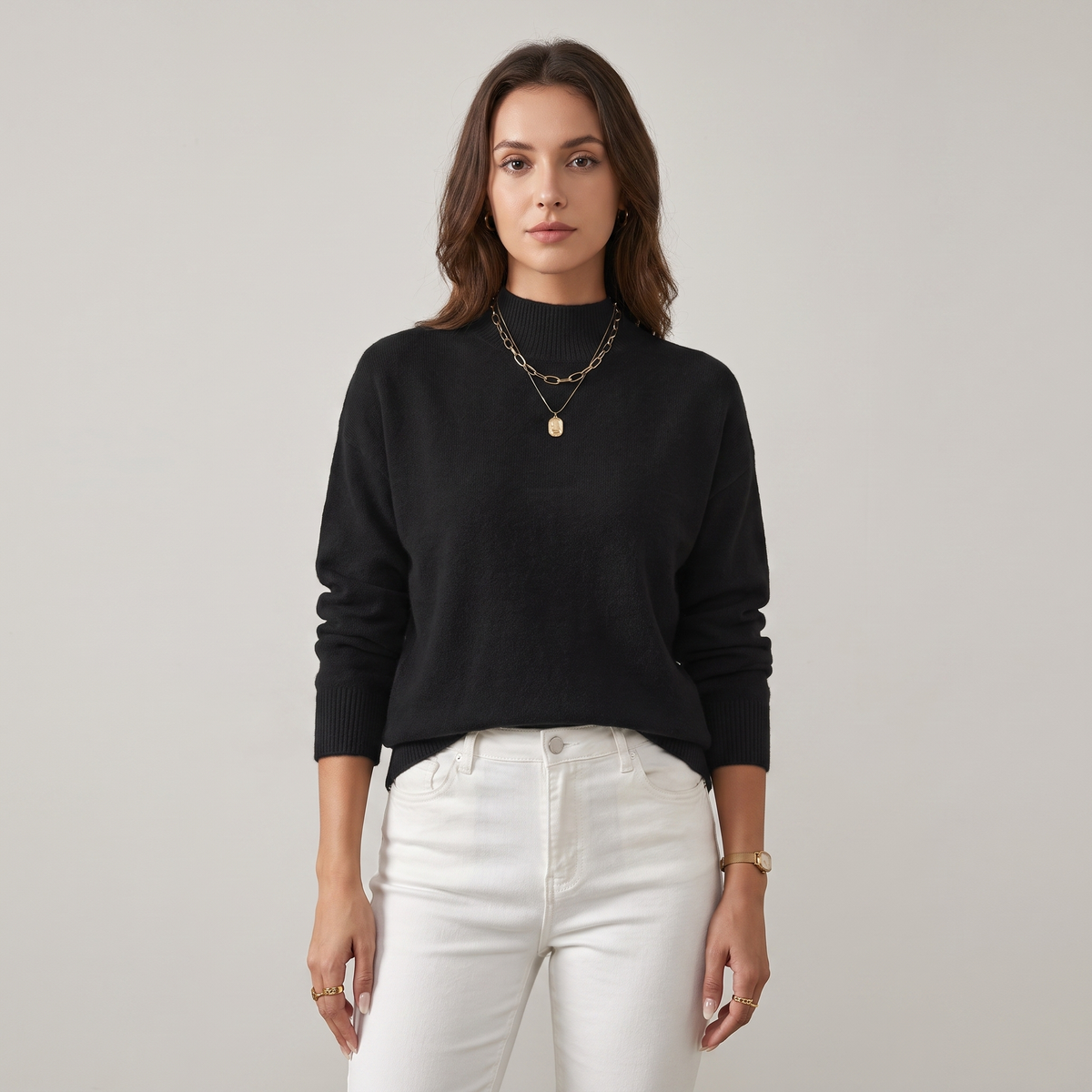 Women’s Turtleneck Sweater – Slim-Fit, Elegant