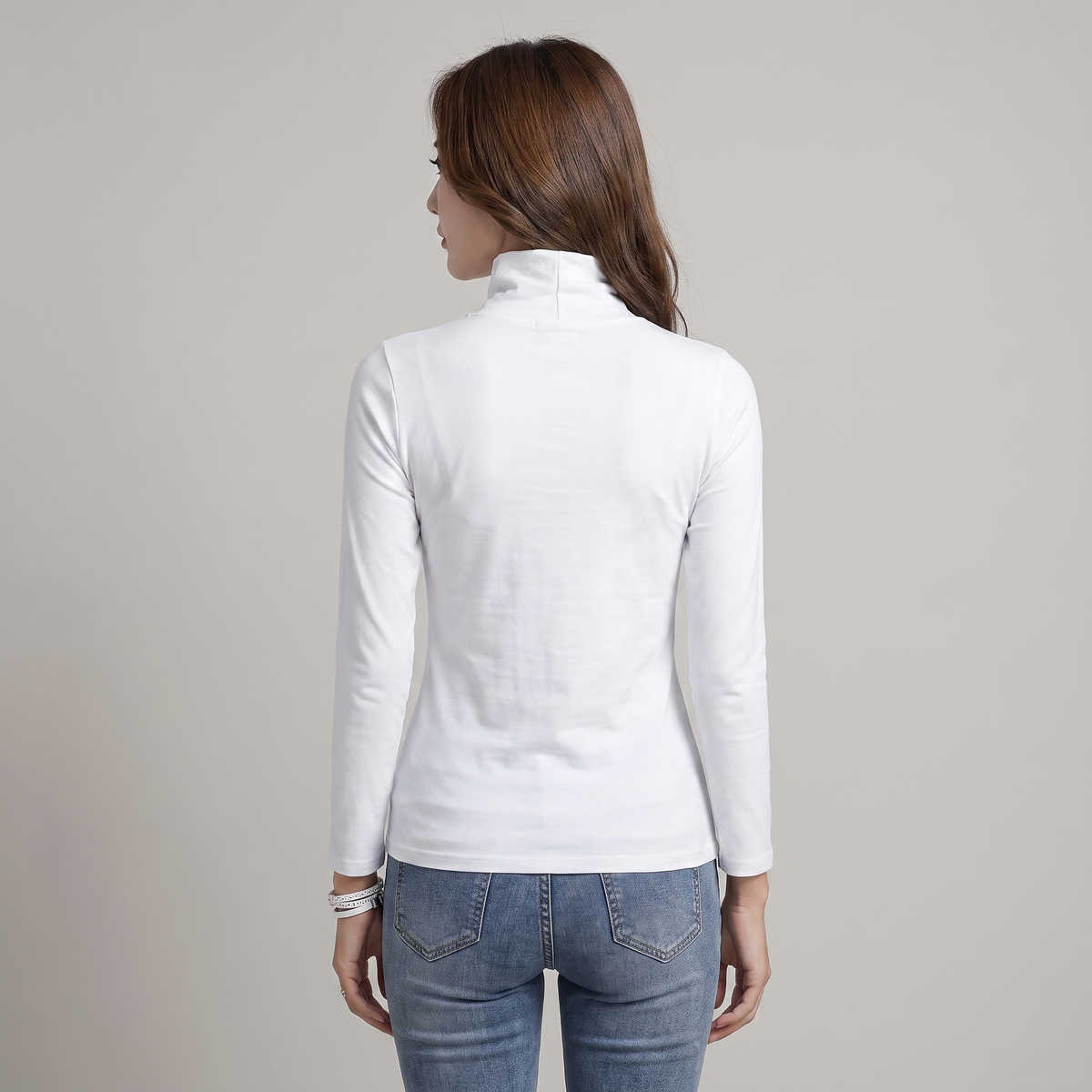 Women’s Turtleneck Sweater – Slim Fit, Comfortable