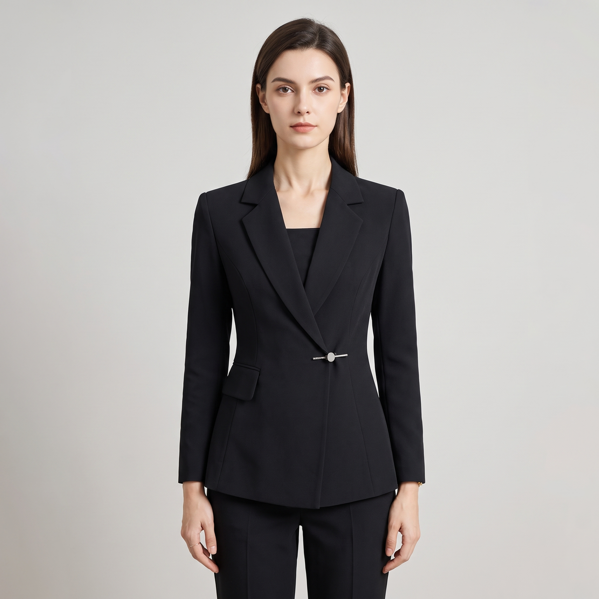 Elegant Tailored Wrap Blazer