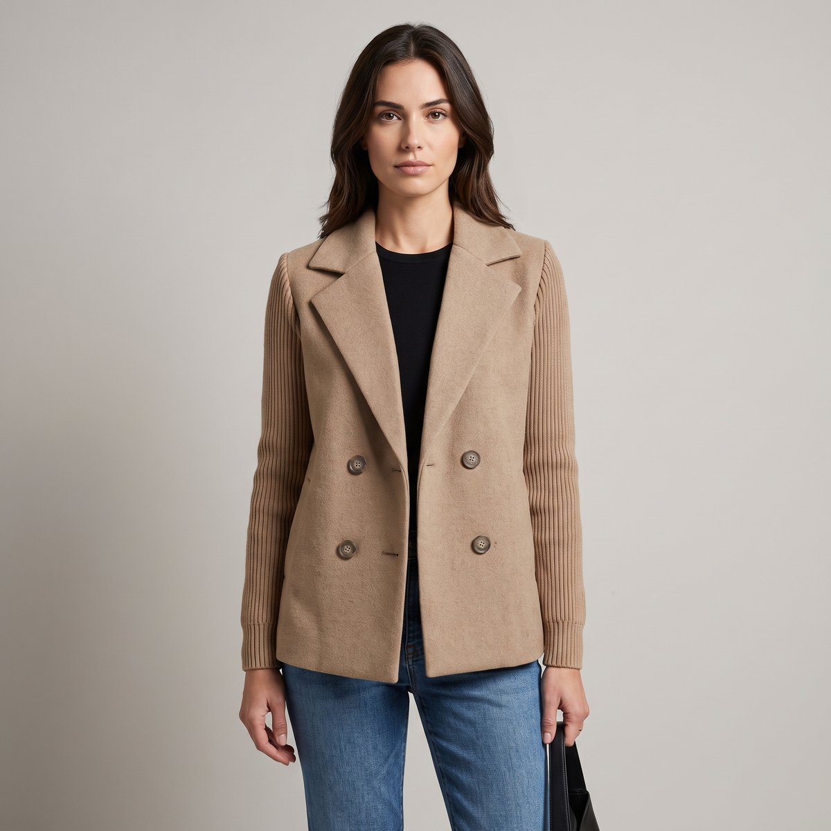 Elegant Double-Breasted Tailored Blazer