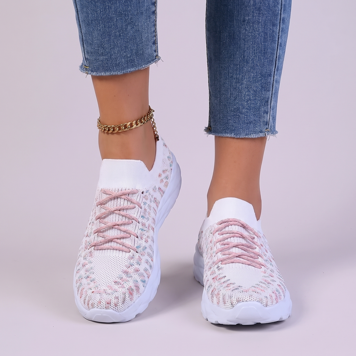 Comfortable Women’s Orthopedic Sneakers with Mesh & Laces