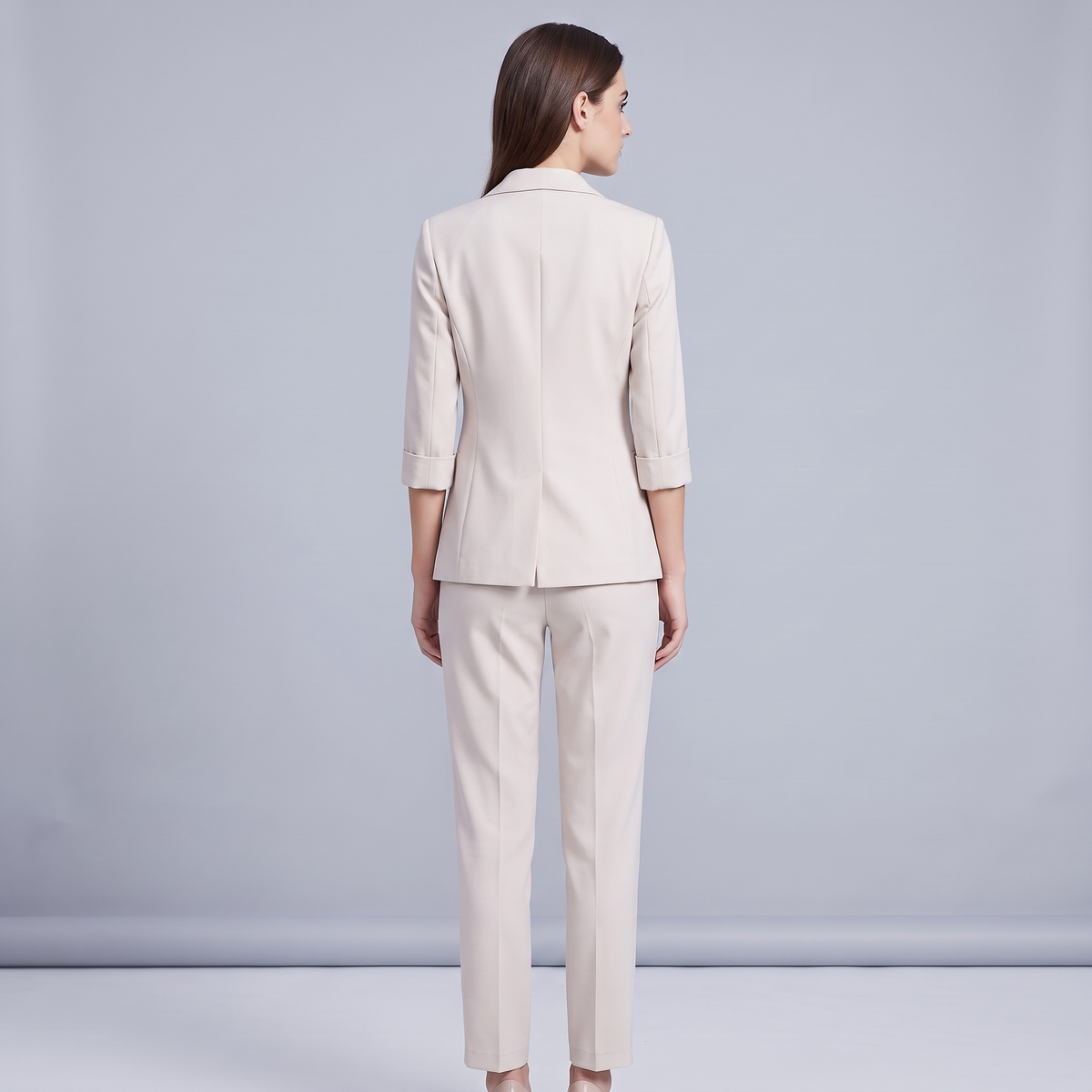 Women’s Suit with Blazer and Straight-Leg Trousers