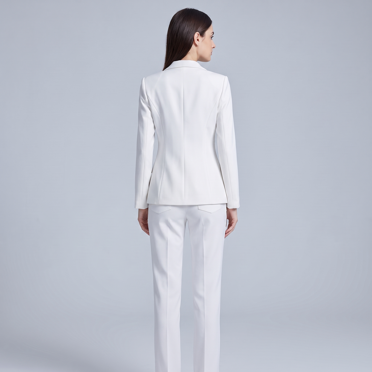 Women’s Suit with Lined Blazer and Regular-Fit Trousers