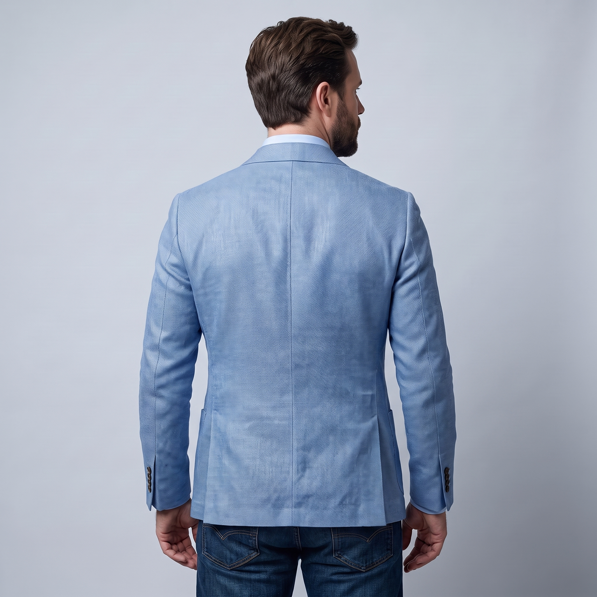 Men’s Single-Breasted Blazer with Classic Lapels