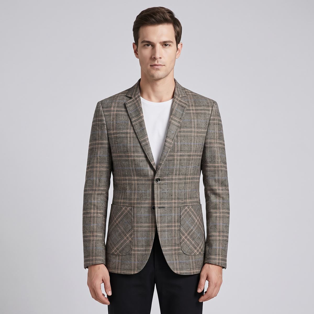 Men’s Slim-Fit Blazer in Cotton and Polyester