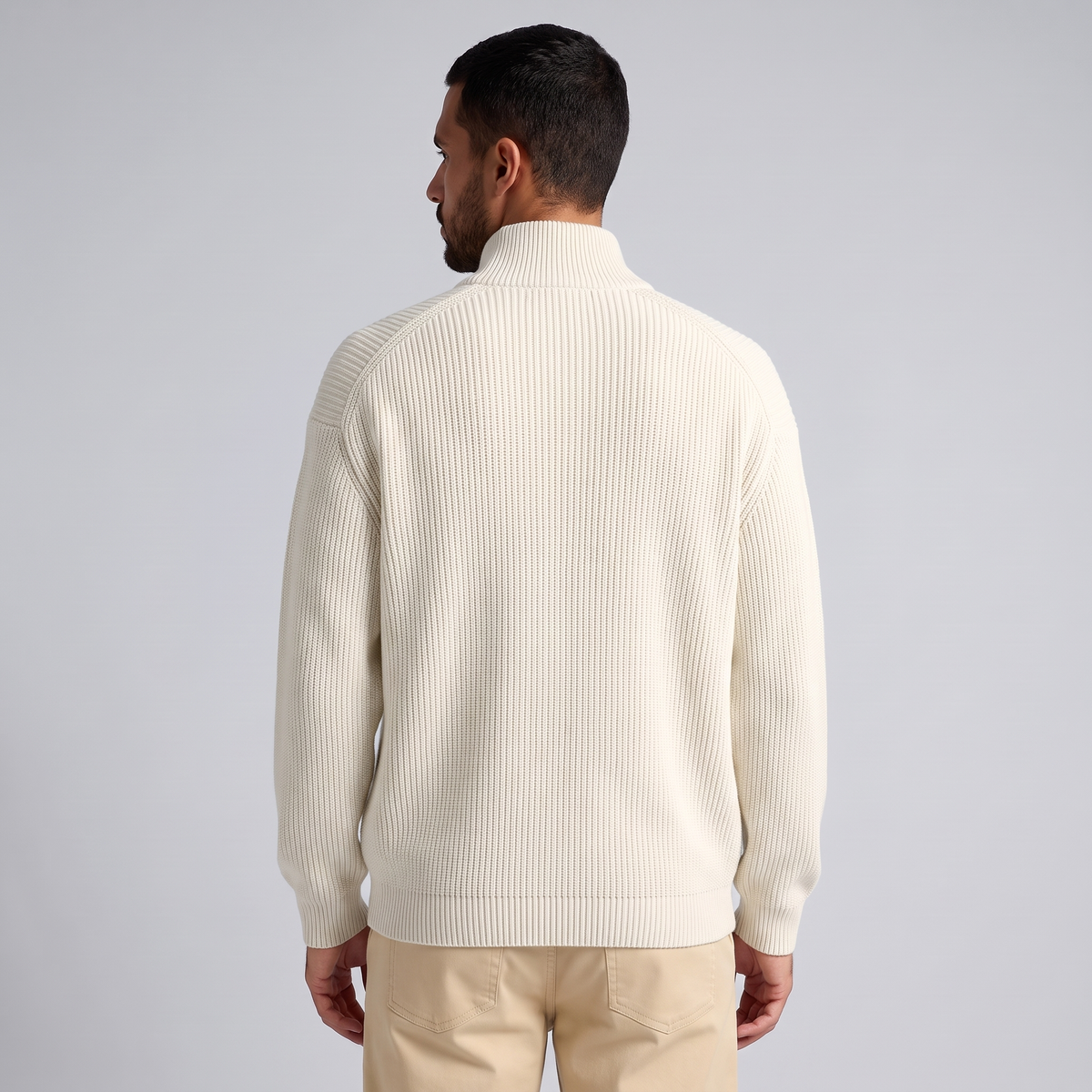 Men’s Open-Front Relaxed Fit Knit Cardigan