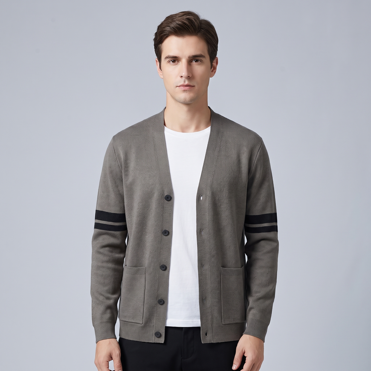 Men’s Handmade Knit Classic Fit Cardigan