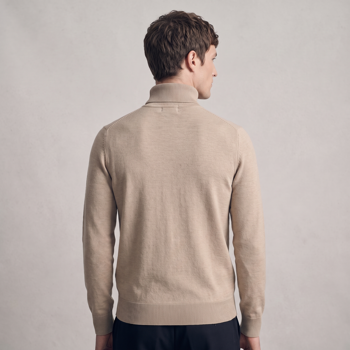 Men's Slim Fit Soft Knit Turtleneck Sweater