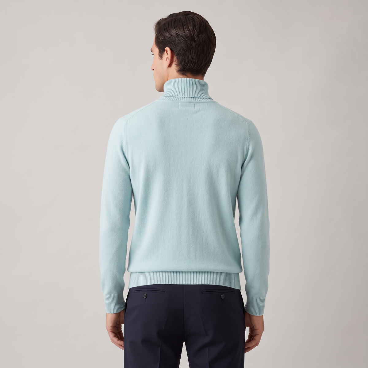 Men's Soft Relaxed Fit Turtleneck Sweater