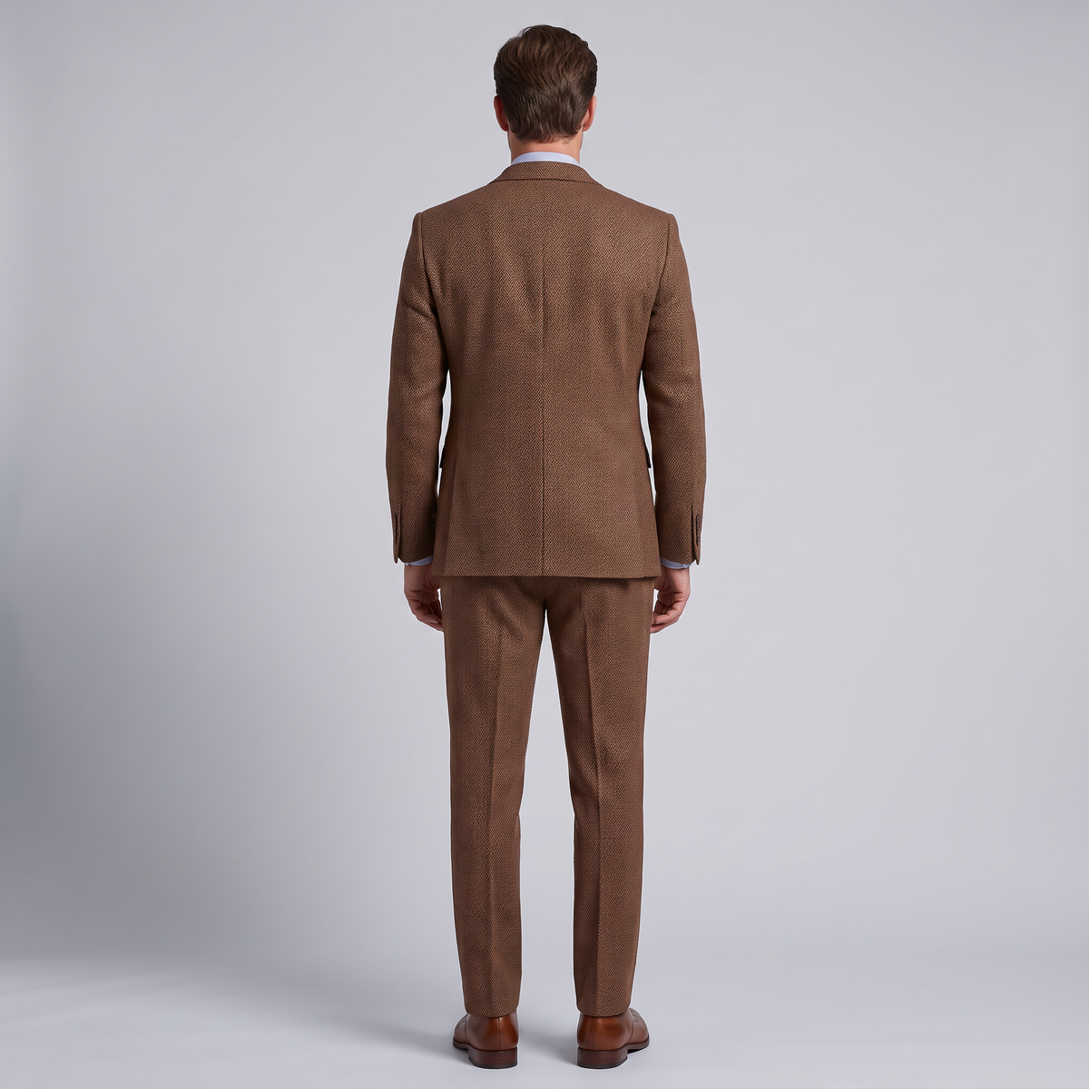 Men's Suit 3-Piece Herringbone Formal Set