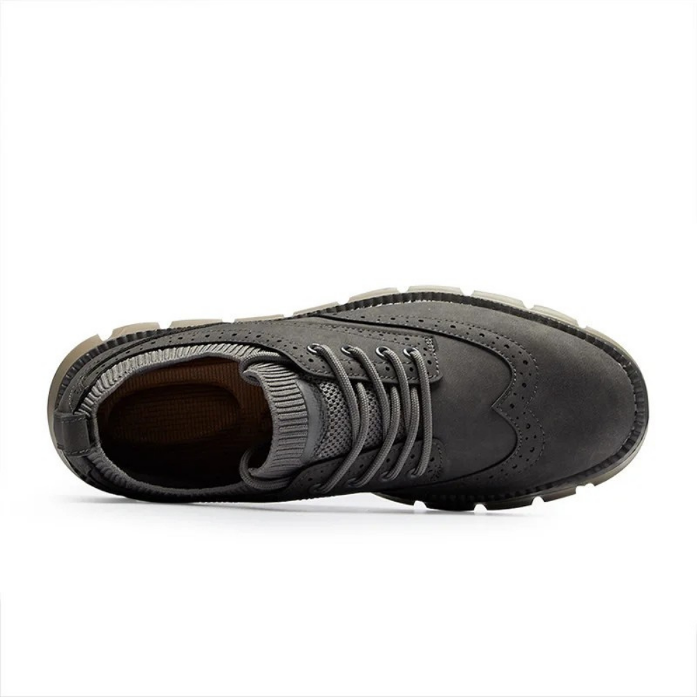 Sneakers in Premium Suede with Orthopaedic Insole and Breathable Lining