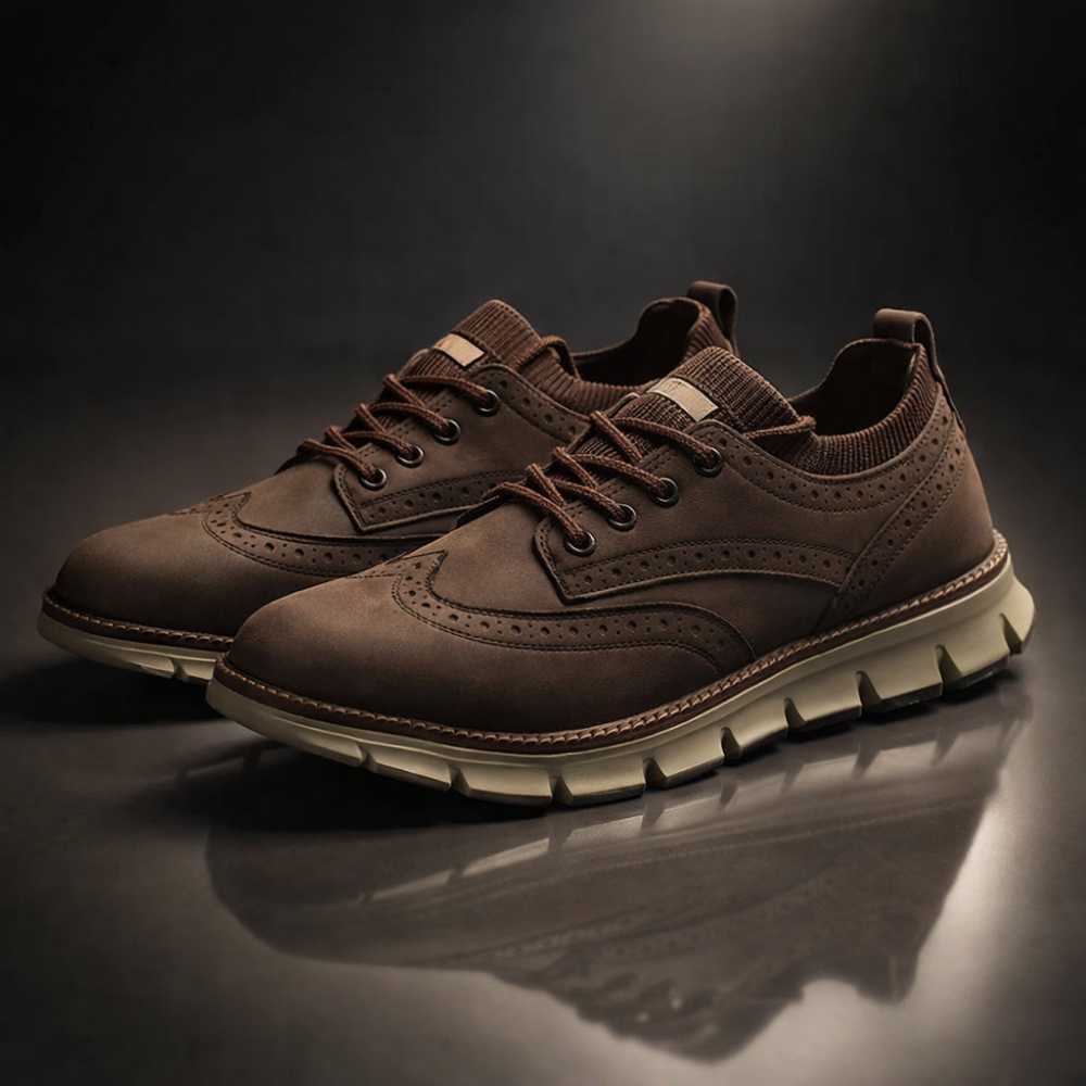 Sneakers in Premium Suede with Orthopaedic Insole and Breathable Lining