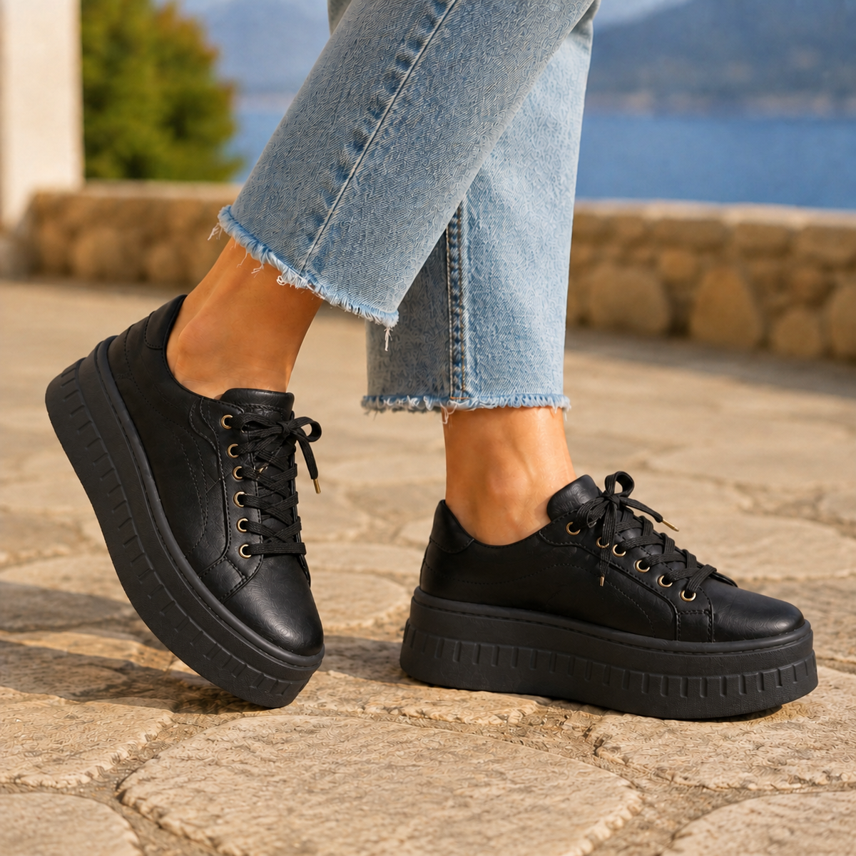 Women’s Orthopedic Platform Sneakers with Platform Soles