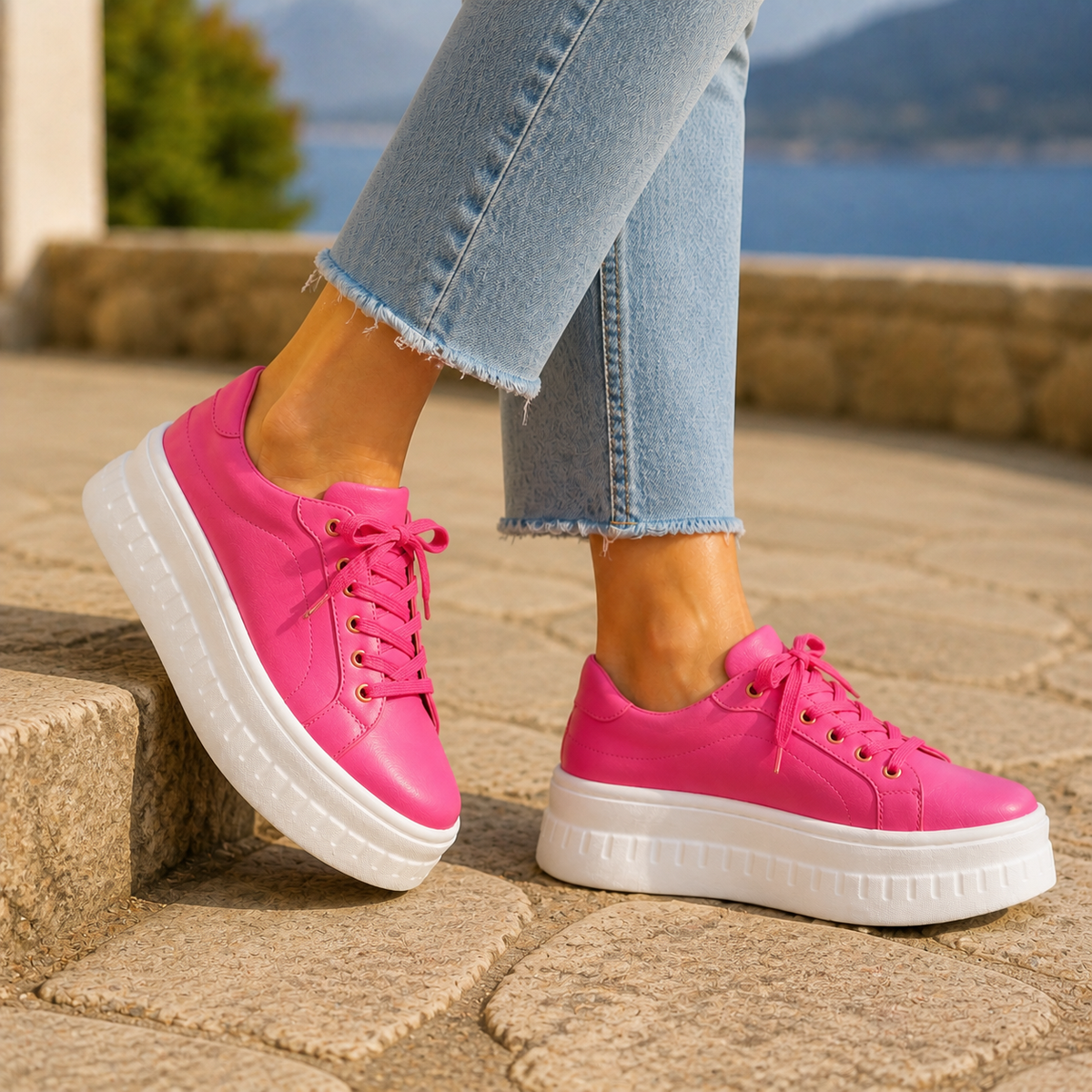 Women’s Orthopedic Platform Sneakers with Platform Soles