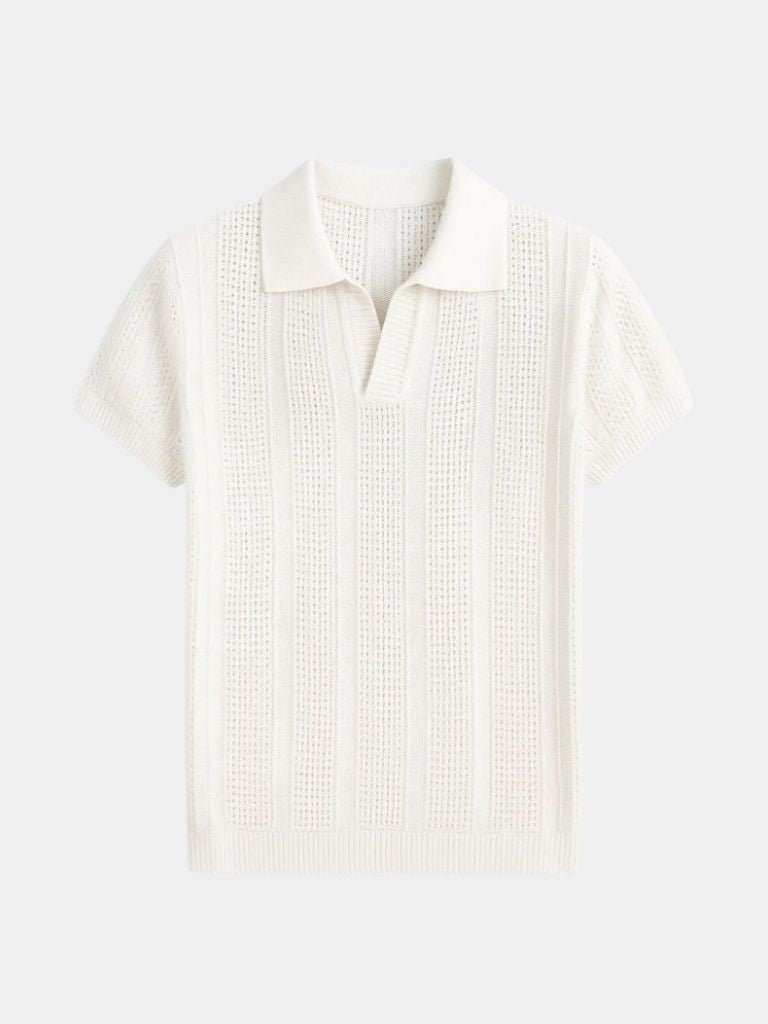 Men’s Premium Ivory Polo Shirt