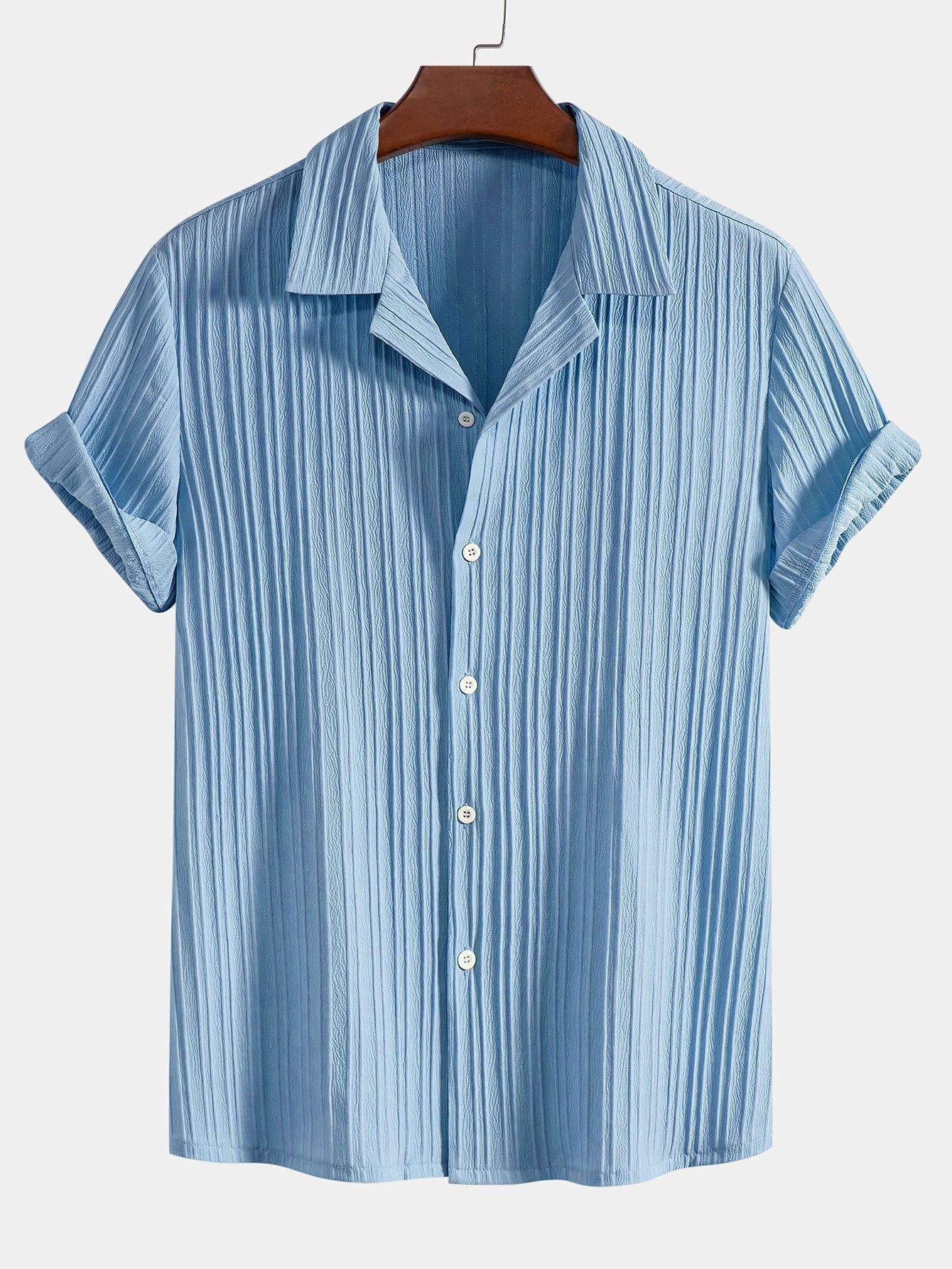 Men’s Casual Short Sleeve Shirt & Shorts Set