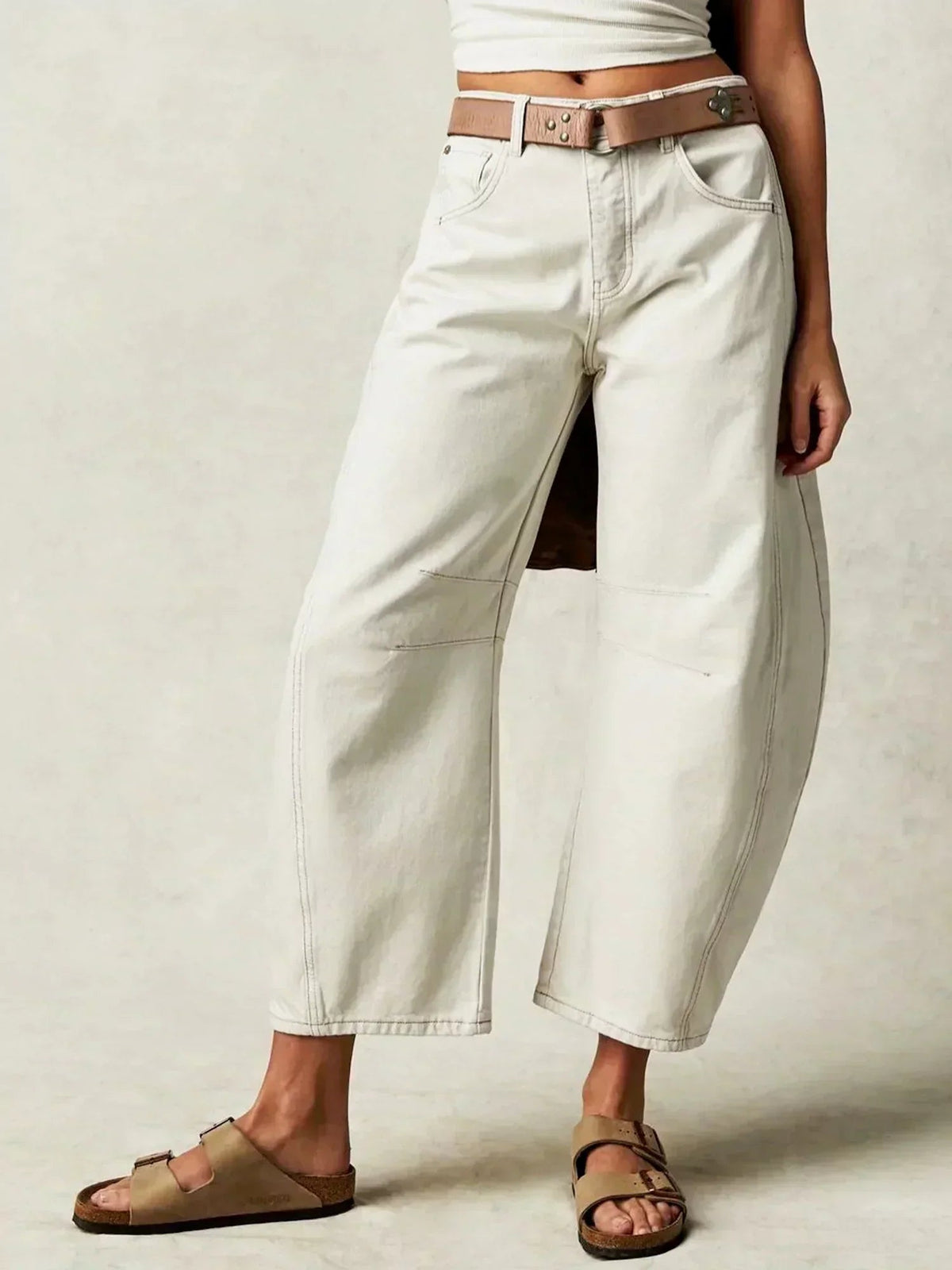 Baggy Jeans Women High Waist Wide Leg Cotton Denim