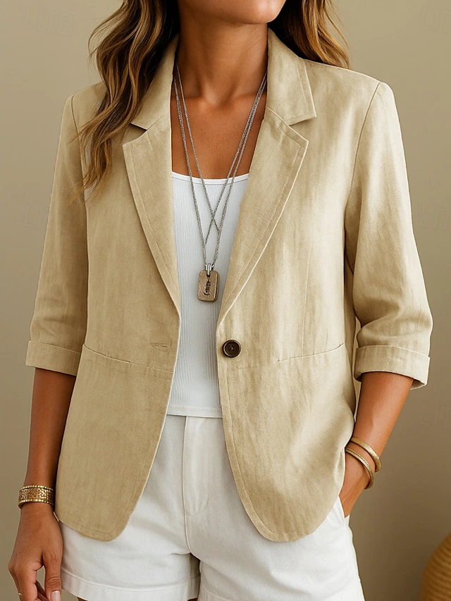Women's Tailored Blazer, Relaxed Fit