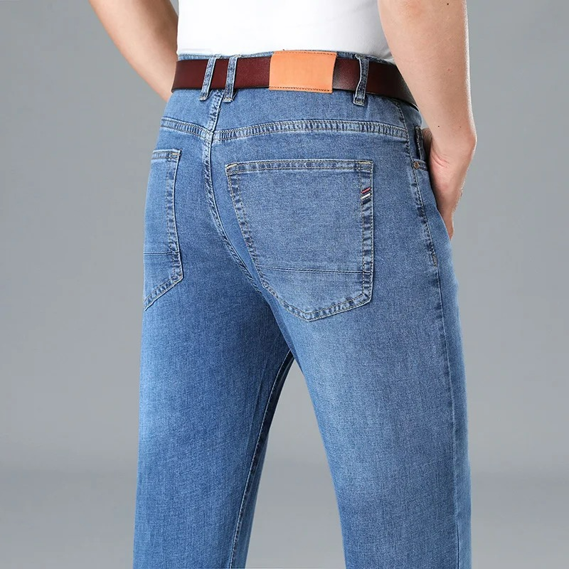Men's Slim-Fit Jeans in Stretch Dark Denim