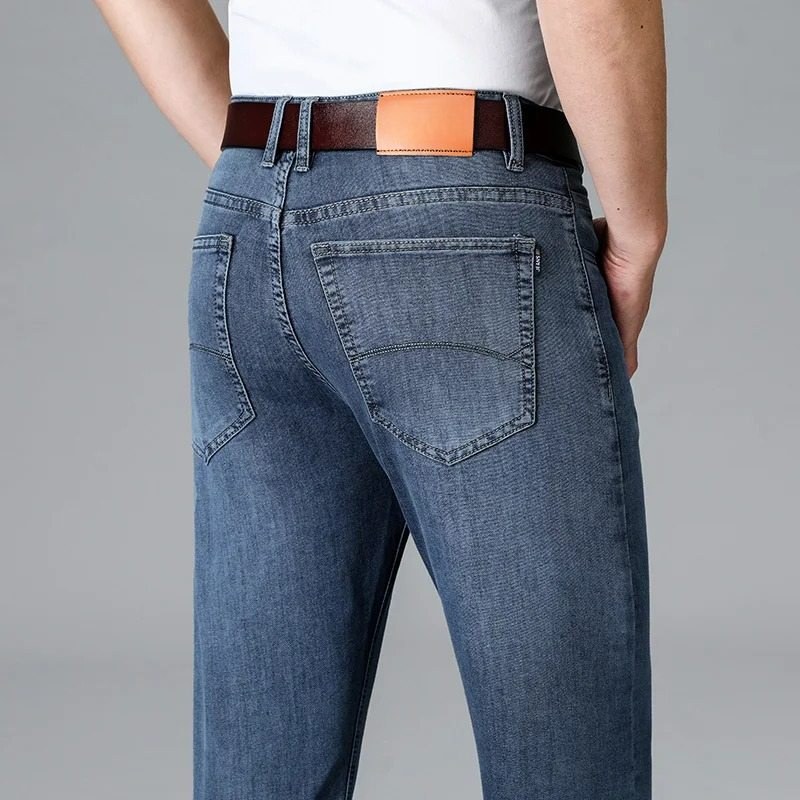 Men's Slim-Fit Jeans in Stretch Dark Denim