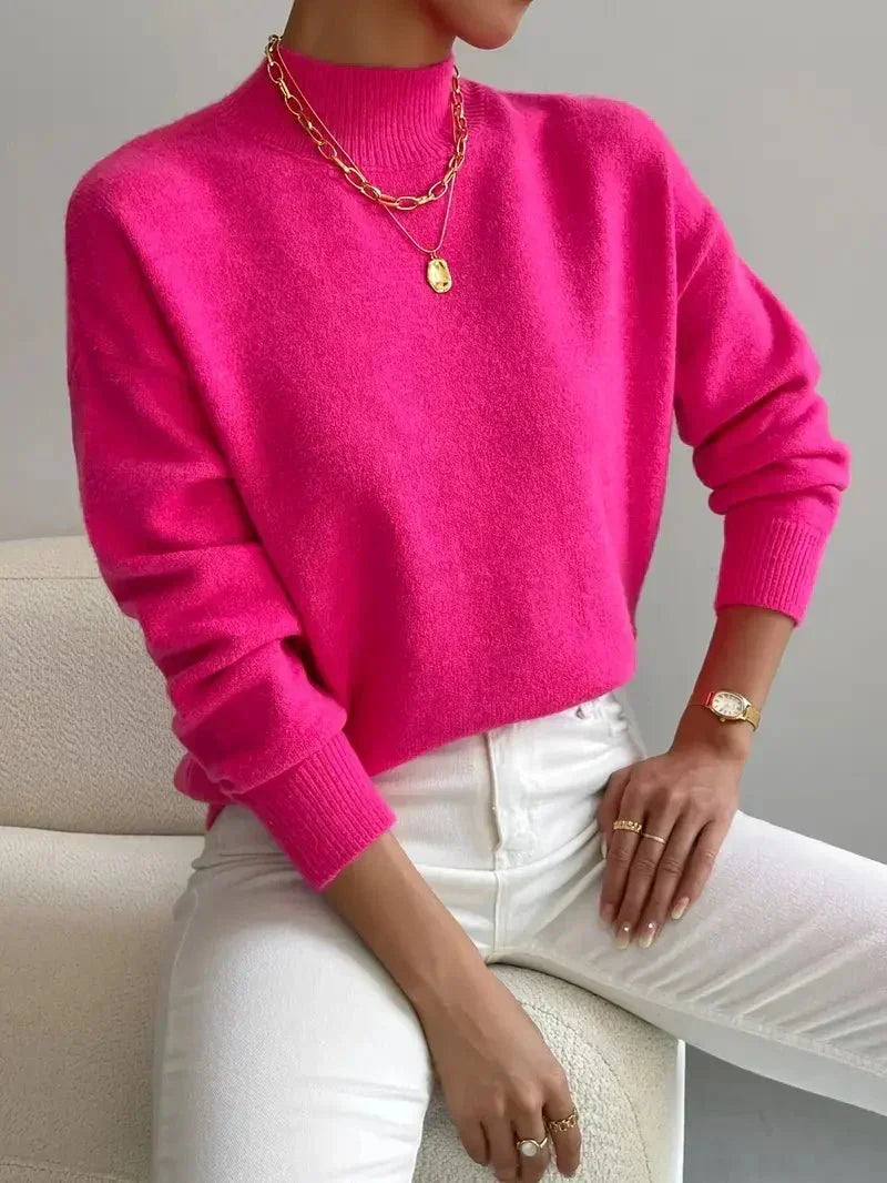 Women’s Turtleneck Sweater – Slim-Fit, Elegant