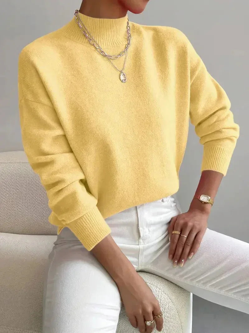 Women’s Turtleneck Sweater – Slim-Fit, Elegant