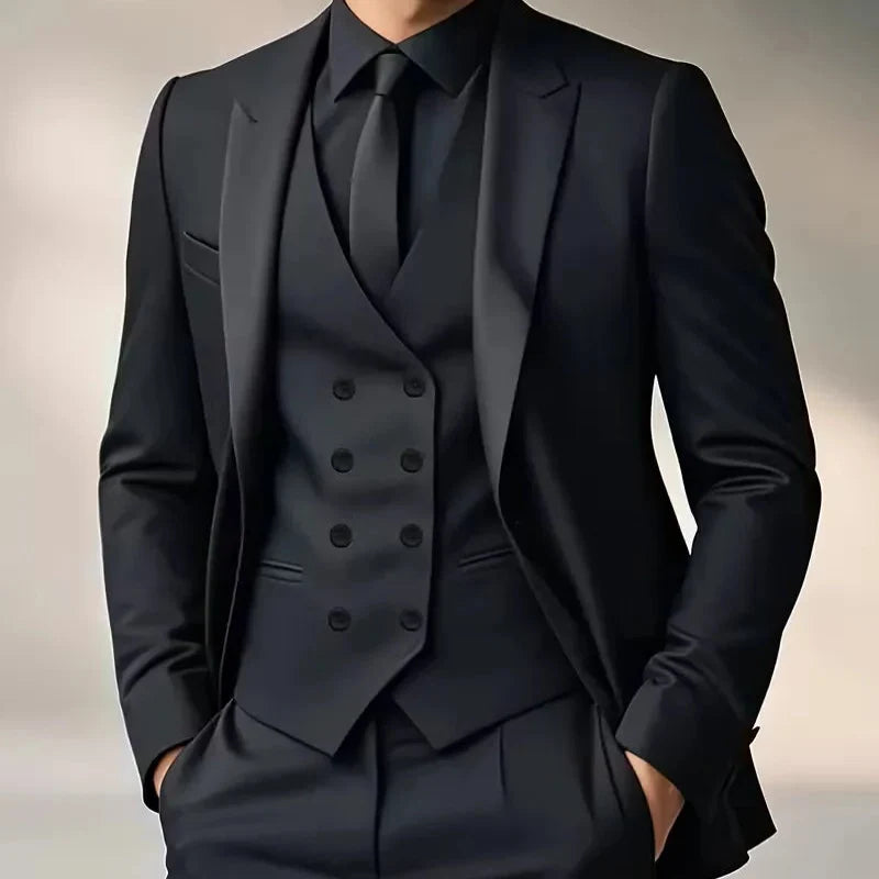 Men's Suit 3-Piece Double-Breasted Vest