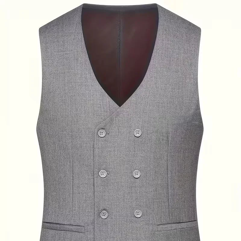 Men's Suit 3-Piece Double-Breasted Vest