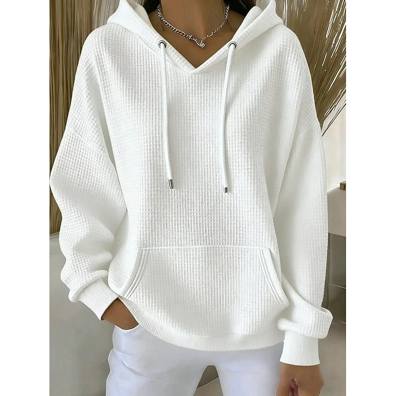 Women’s Oversized Hooded Sweatshirt with Drawstring